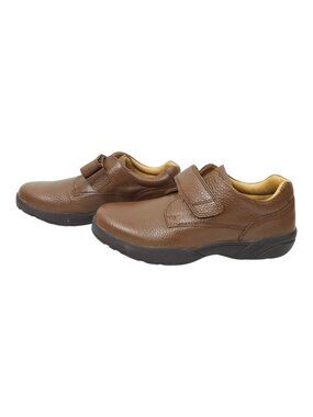 Dr Comfort William Diabetic Shoes Mens 10 W Chestnut Brown Slip On Strap Loafer